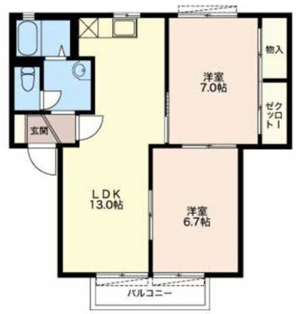 エスペランサの物件間取画像